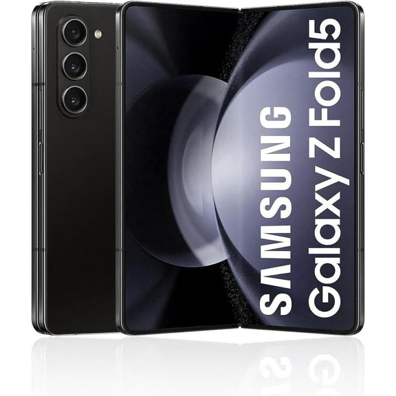 Restored SAMSUNG Galaxy Z Fold 5 Cell Phone, Factory Unlocked Android Smartphone, 256GB , Big 7.6 Screen for Streaming, Gaming, Dual App View, One-Hand Control, Hands-Free Use, US Version, 2023,Phantom Black (Refurbished)