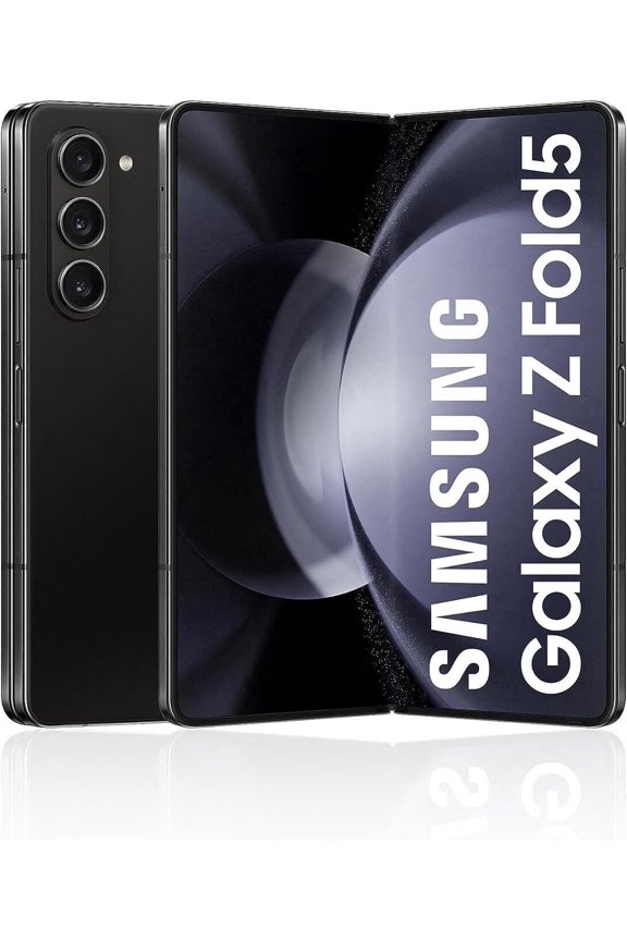 Restored SAMSUNG Galaxy Z Fold 5 Cell Phone, Factory Unlocked Android Smartphone, 256GB , Big 7.6 Screen for Streaming, Gaming, Dual App View, One-Hand Control, Hands-Free Use, US Version, 2023,Phantom Black (Refurbished)
