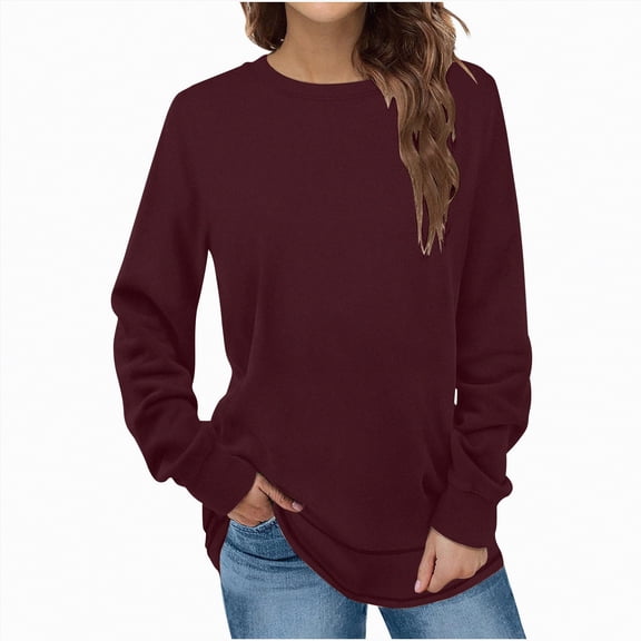 Godom Sweatshirts for Women Crewneck Casual Long Sleeve Shirts Tunic Tops