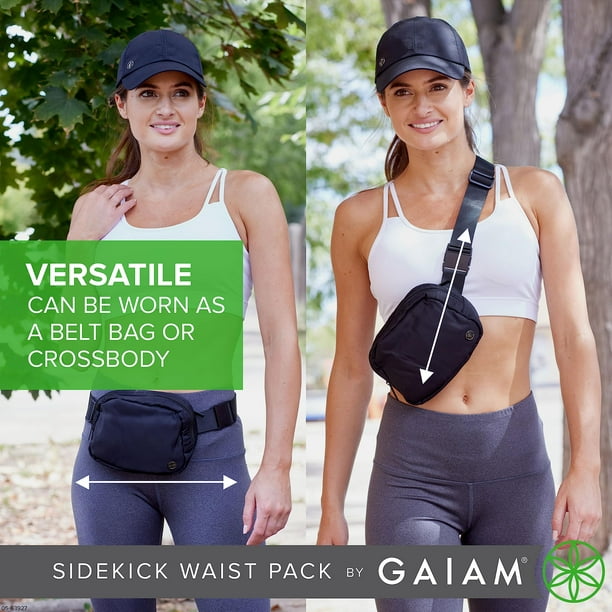 Gaiam Fanny Pack Running Belt Bag - Sidekick Waist Pack Cell Phone