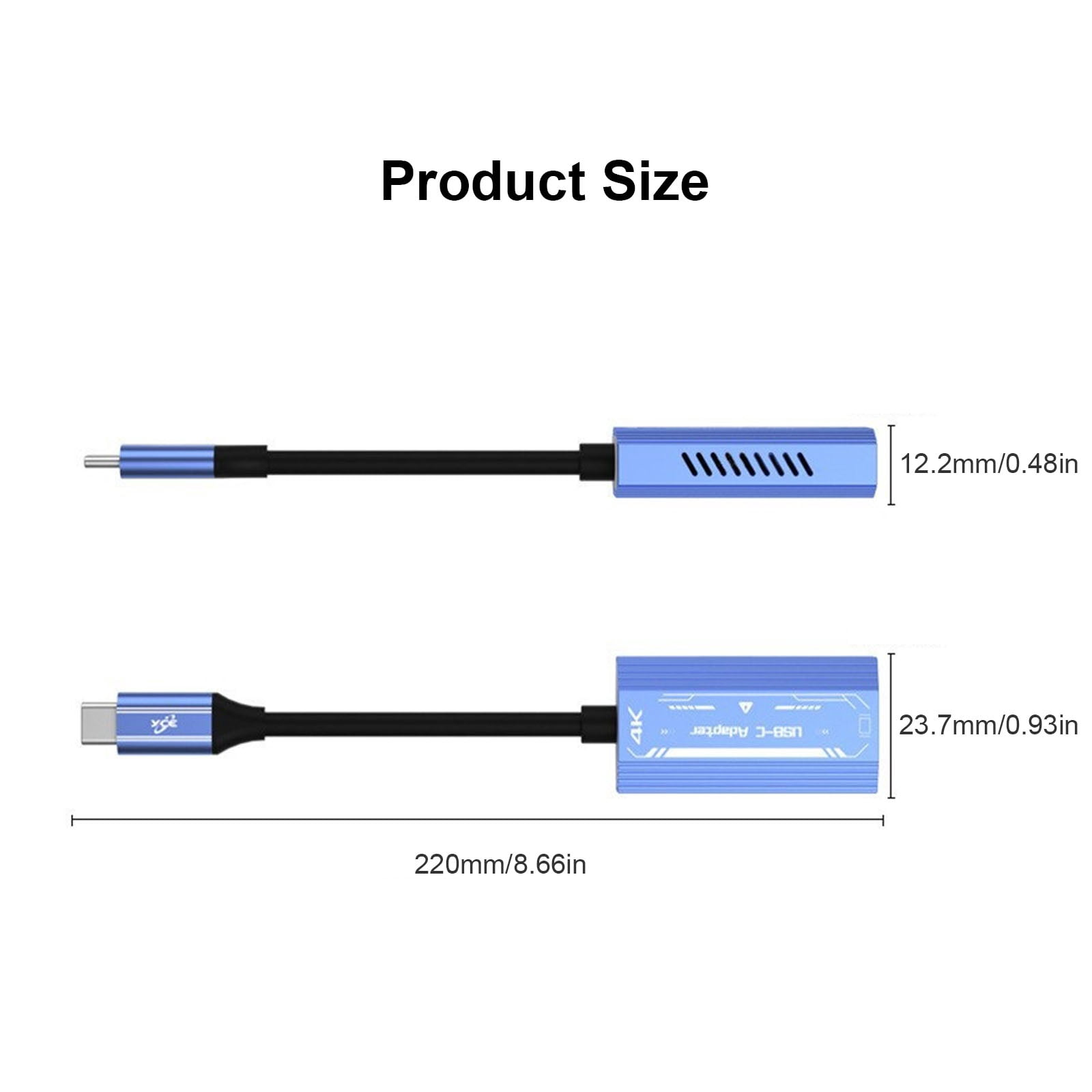 COOLHOOD USB C/HD2.0 Charging Adapter Cable Virtual Reality Glasses Power Supply Converter Cord Wire for Gaming