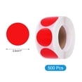 thumbnail image 2 of Uxcell 500pcs Etiquetas Redondas Rojas de 1 Pulgada Autoadhesivas para Manualidades de Bricolaje, 2 of 6