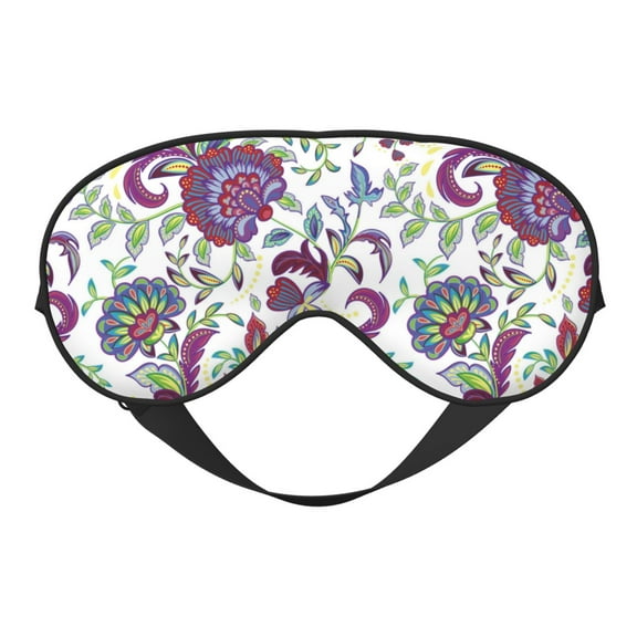 Naloa Fairy Flower Print Sleep Mask for Sleeper, Light Blocking Sleeping Eye Mask for Women Men, Eye Shade with Adjustable Strap for Travel, Nap,Meditation