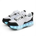 thumbnail image 3 of Kids LED Roller Skate Shoes with Wheel Light up Roller Shoes Kids Skates Sneakers Gift for Girls Boys Children, 3 of 14