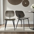 thumbnail image 7 of Miki Mid-Century Black Wood Dining Accent Chairs (Set of 2), 7 of 7