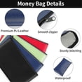 thumbnail image 2 of Zippered Money Pocket, 11 X 6.25 Inches, Secure Bank Pocket for Coins, 2 of 5
