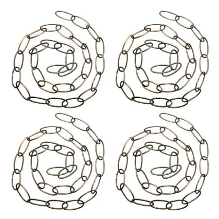 

4X 1M Heavy Duty Chain for Vintage Chandelier Hanging Lamp Red