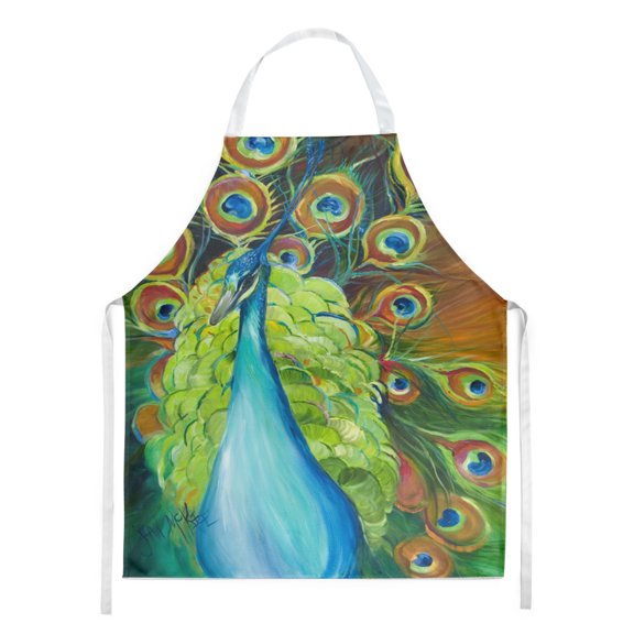 Carolines Treasures JMK1150APRON Bling Peacock Apron Large multicolor