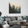 thumbnail image 2 of JEUXUS Forest Bathed in Sunlight Canvas Print Picture Painting Wall Art for Bedroom Living Room Framed   Artwork Wall Decor for Bathroom Modern Room Plants Wall Decorations, 2 of 4