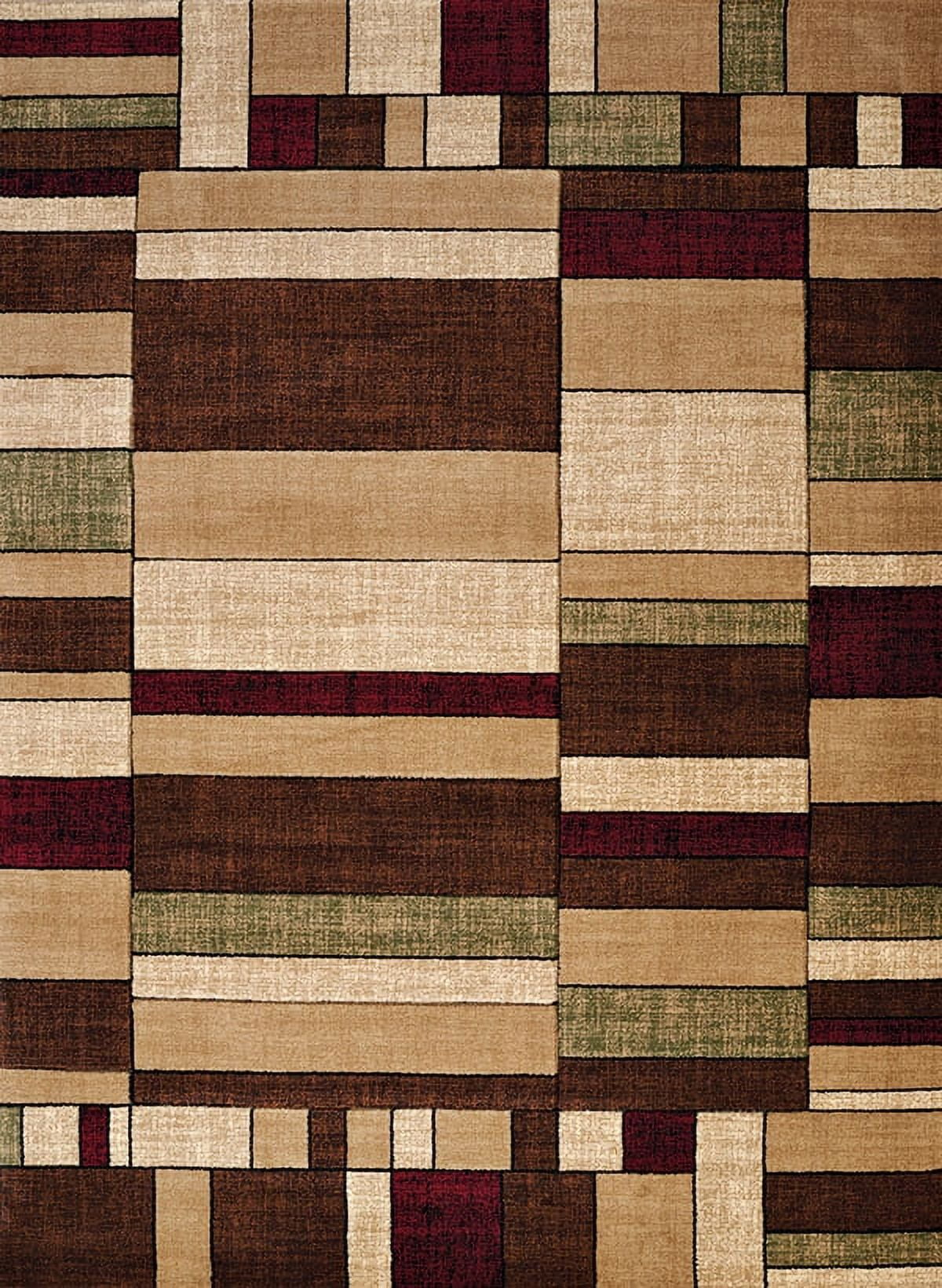 United Weavers Charlize Flint Contemporary Multi Woven Polypropylene Area Rug or Runner
