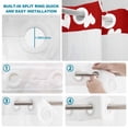 thumbnail image 3 of No Hook Shower Curtain with Built-in Rings - Red Valentine's Day Washable Waterproof Fabric Bathroom Curtains for Hotel,Rentals, 66 X 72 Inch Long , Valentines Love Heart, 3 of 9