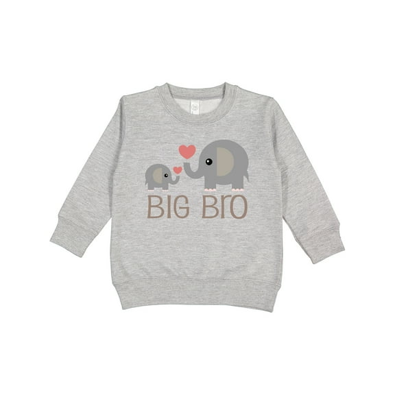 Inktastic Big Bro Boys Elephant Brother Announcement Toddler Sweatshirt
