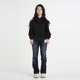 thumbnail image 2 of Linda sudadera con capucha de oreja de gato para adolescentes chicas negras top de jaleo sudadera con capucha de manga larga de hombro para ropa casual y deportes m, 2 of 4