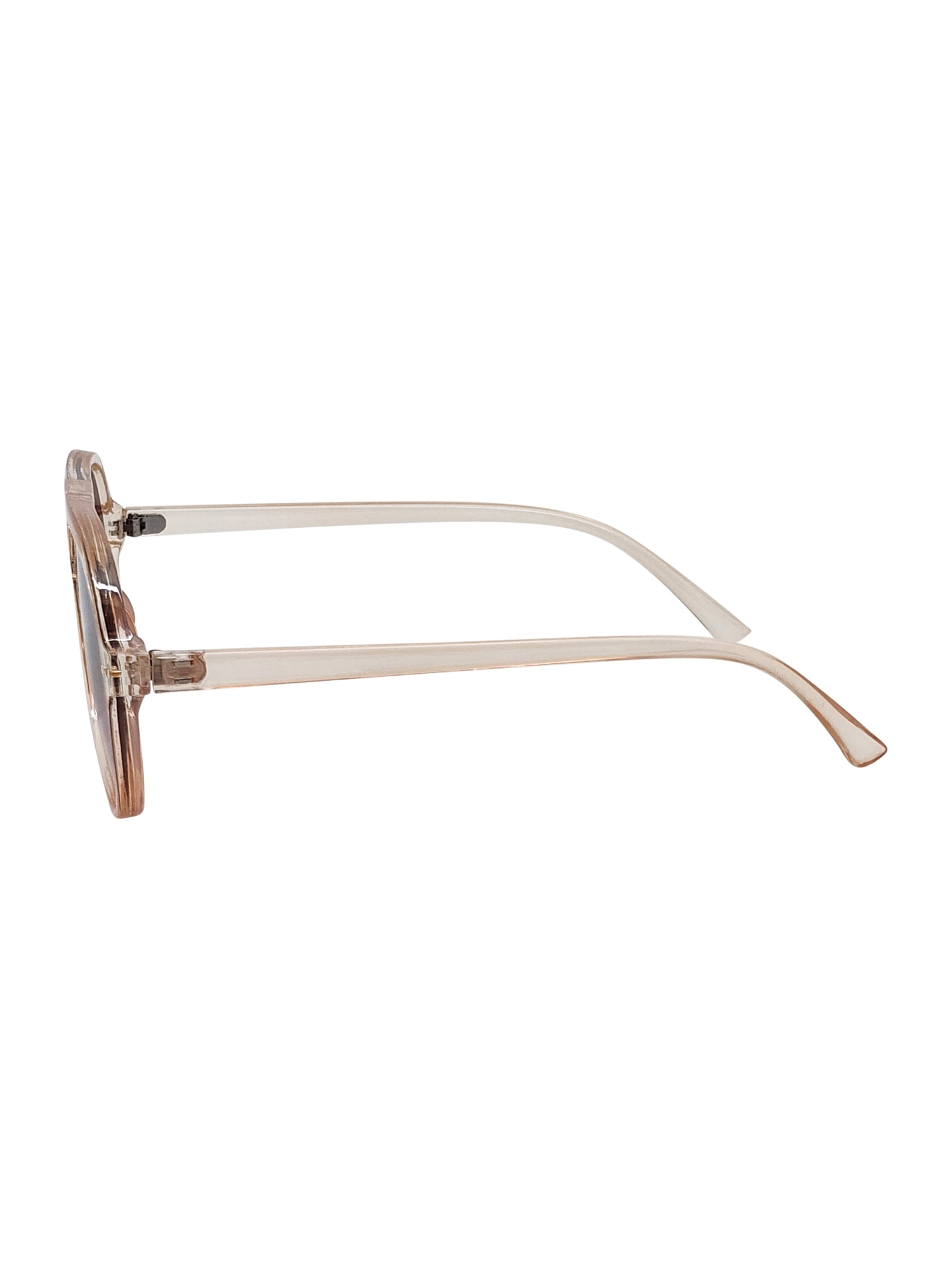 Womens Plastic Aviator Full Rim Sunglasses with Brown Frames and Brown Lenses