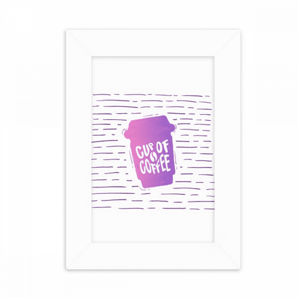 Line Coffee Cup Colour Art Deco Fashion Desktop Photo Frame Picture Display Decoration Art Painting