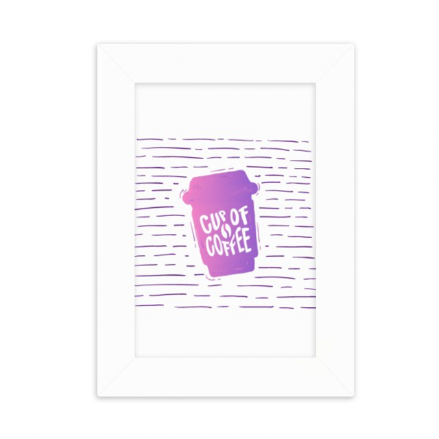 Line Coffee Cup Colour Art Deco Fashion Desktop Photo Frame Picture Display Decoration Art Painting