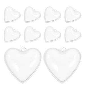 10pcs Décorations de réservoir de poisson flottant Aquarium Balle flottante Ornements Jouets flottants de bassin de poisson Aquarium Floating Décor Bubbler Décorations d'aquarium flottant Décorations Cœur 5cm