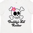 thumbnail image 4 of Inktastic Daddy's Little Rocker Skull Girls Toddler T-Shirt, 4 of 5
