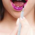 thumbnail image 2 of CRAFTHROU Nylon Fiber Lip Brush 1Pcs Retractable Portable Makeup Tool with Metal Tube White, 2 of 8