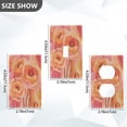 thumbnail image 7 of Yayeee Blank Wall Plate Cover 1-Gang 4.5"x2.7" Home Unused Decorative Outlet, Pink Flowers, 7 of 7
