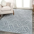 thumbnail image 4 of JONATHAN Y WASHABLE 5 x 8 Area Rug, Vector Coastal Geometric - Blue/Cream, WSH313A-5, 4 of 9