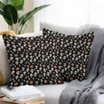 thumbnail image 2 of Outdoor Waterproof Pillow Covers Autumn Horror Pumpkin Bat Decorative Throw Pillow Protectors,Halloween Skeleton Black Theme Pillowcase Cushion Cases for Patio Sofa Garden Couch,24x24in,Pack of 2, 2 of 9