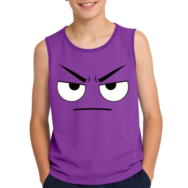 Camisola de Niños Pequeños 3-15 Años sin Mangas Tela Suave Moda Linda Impresión de Gradiente para la Boda Casual en Casa