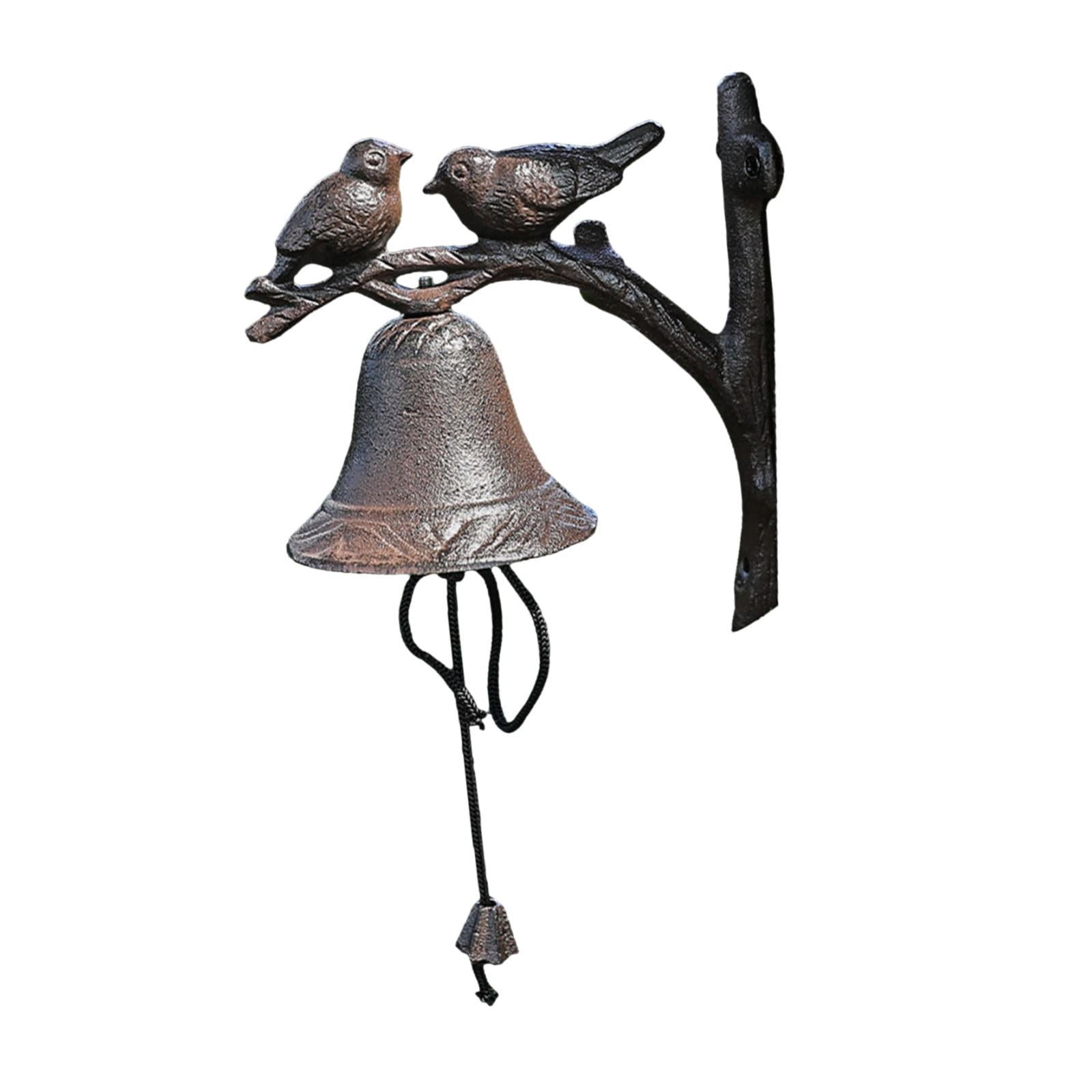 Esquirla Wall Mounted Dinner Bell Bird Ideal Gift, Metal Bell, Farmhouse Decor Bird Door Bell Decorative Bell Solid for Garden Home