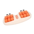 thumbnail image 2 of Masajeador de pies doble para alivio profundo con acupresión en color naranja Rodillo calmante para fascitis plantar, 2 of 8