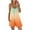 Orange, variant on Maean Women's Summer Sleeveless Jumpsuit Gradient color Rompers Casual Beach Tank Top Shorts with Pockets