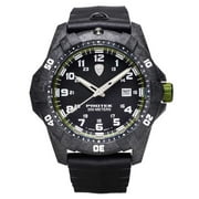 Protek 1005 Unisex Dive Series Green and Black Dial Strap Watch