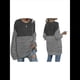thumbnail image 3 of Suéter Holgado de Cuello Redondo para Mujer, de Otoño e Invierno, de Punto con Contraste de Colores. Gris Oscuro L, 3 of 7
