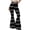 Black, variant on Women's Vertical Striped Flare Yoga Pants, High Waisted Bell Bottom Leggings, Slimming Wide Flare Trousers, Retro Y2K Style
