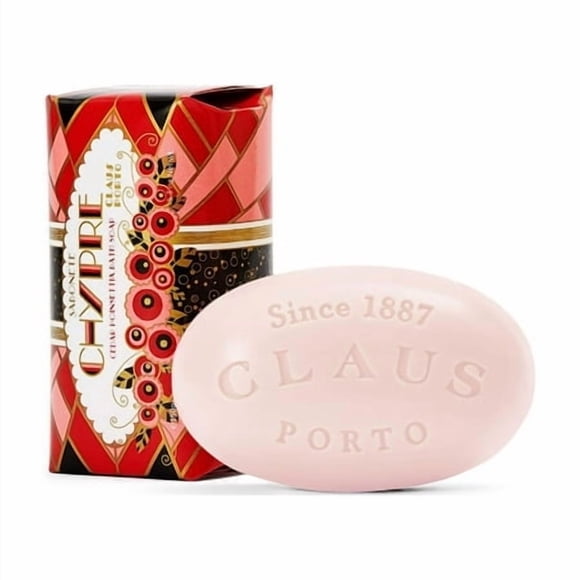 Claus Porto Chypre Bath Soap, Smooth & Creamy Lather, Cedar Poinsettia, 5.3 Ounce (Pack of 1)