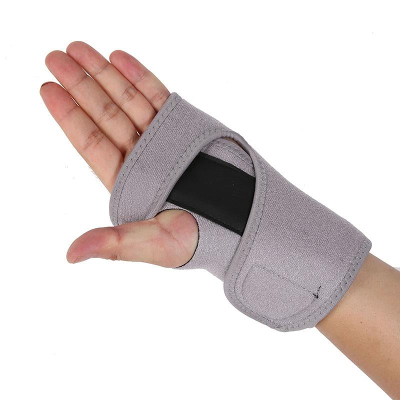 Zonghan Outdoor Sports Steel Plate Wrist Brace Gray With One Left Hand