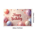 thumbnail image 6 of Colorful Balloons Birthday Party Banner Decorative Confetti Happy Birthday Banner for Celebration Indoor Decoration Photo Shoot, 6 of 7