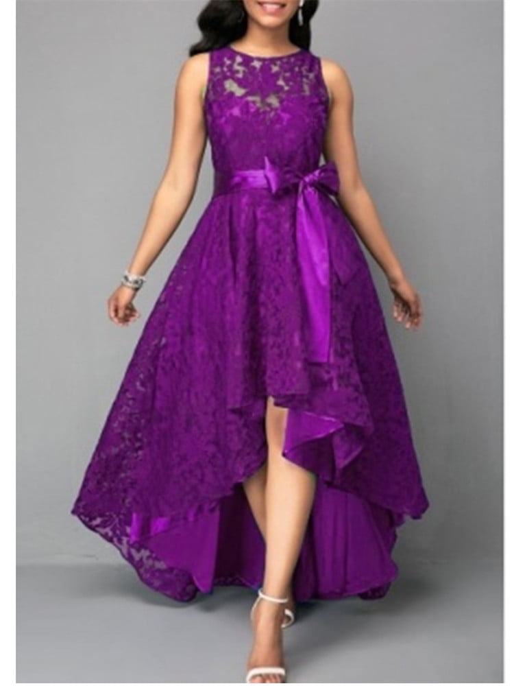 SySea - Sleeveless Women Lace Party Dress Irregular Dresses - Walmart ...