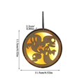 thumbnail image 2 of De Madera Bruja Calabaza Lámpara Colgante Adorno Para Decoraciones De Halloween Scienceny HA042878-06, 2 of 6