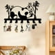 thumbnail image 1 of Perchero para llaves, perchero con diseño de panda, multifuncional, de fácil instalación, para colgar en la pared, para la entrada y el dormitorio., 1 of 8