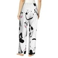 thumbnail image 3 of Junzan Cute Cow And Milk Stains Women'S Pajama Pants Drawstring Comfy Sleep Bottoms With Pockets, 3 of 9