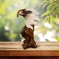 thumbnail image 4 of estatua de la cabeza Resin Statue Home Office Study Decoration Desktop Furnishing Sculpture Gift eagle, 4 of 7