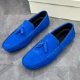 thumbnail image 3 of Men's Casual Loafers Slip On Leather Shoes Male Lightweight Driving Shoes Moccasins Classic Penny Loafer Flats Boat Shoes Outdoor Walking Shoes, 3 of 11