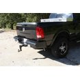 thumbnail image 2 of Fab Fours Bumper DR10-T2950-1 Black Steel; One Piece Design; Direct Fit; Mounting Hardware Included; With Two 6 Inch Oval LED Backup Lights; Compatible With OEM Receiver Hitch, 2 of 3
