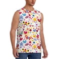 thumbnail image 2 of Uemuo Cute Butterfly Flowers Pattern Men's Sleeveless T-Shirt,Muscle Athletic Tank Top, Moisture-wicking Quick-dry Breathable Classic Tee Top for Gym Run Outdoor Sports-X-Large, 2 of 8