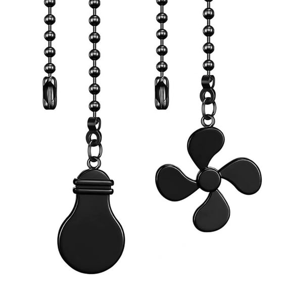 YIEMEEN Convenient Ceiling Fan Pull Chain Extension Steel Decorative Ceiling Fan Pulls