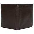 thumbnail image 6 of RFID Blocking Men's Bifold Hipster Center Flap Large Capacity Genuine Leather Wallet, 6 of 17