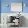 thumbnail image 7 of Vinnova Shannon 60" Single Vanity in Gray Composite Carrara White Stone Countertop, 7 of 7