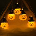 thumbnail image 6 of Halloween Pumpkin String Lights, Jack O Lantern Pumpkin LED Decorative String with Witch Hat Design, 20 Lights 3M Length for Party Home Porch Decor, 6 of 8