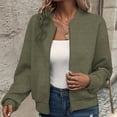 thumbnail image 6 of kpmatpey Jacket for Women Zip up Long Sleeve Sweatshirt Outwear Coat Leightweight Fall Casual Sports Tops, 6 of 7