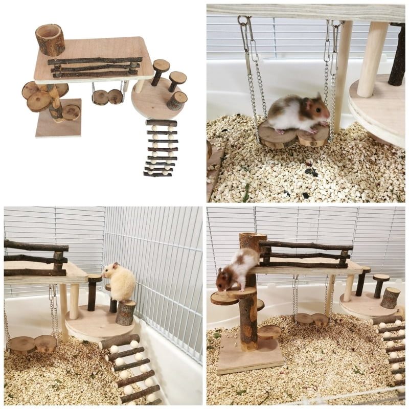 Small Ladder Toy Hamster Platform Funny Entertainment Toy for Chinchillas